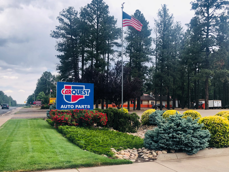 A commercial property maintained by It's Magic Landscaping & Design - Pinetop Carquest